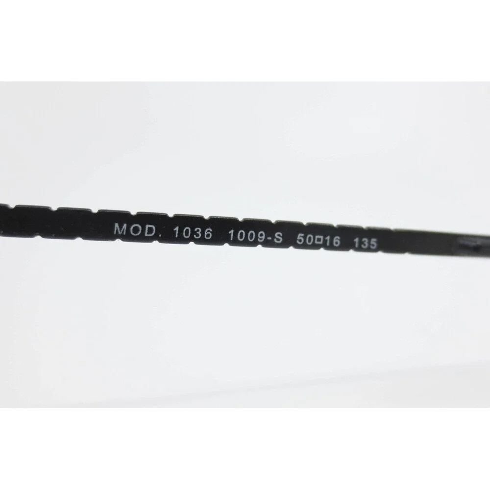 Versace 1036 1009-S Matte Black Greca Rectangular Eyeglass Frames 50-16-135